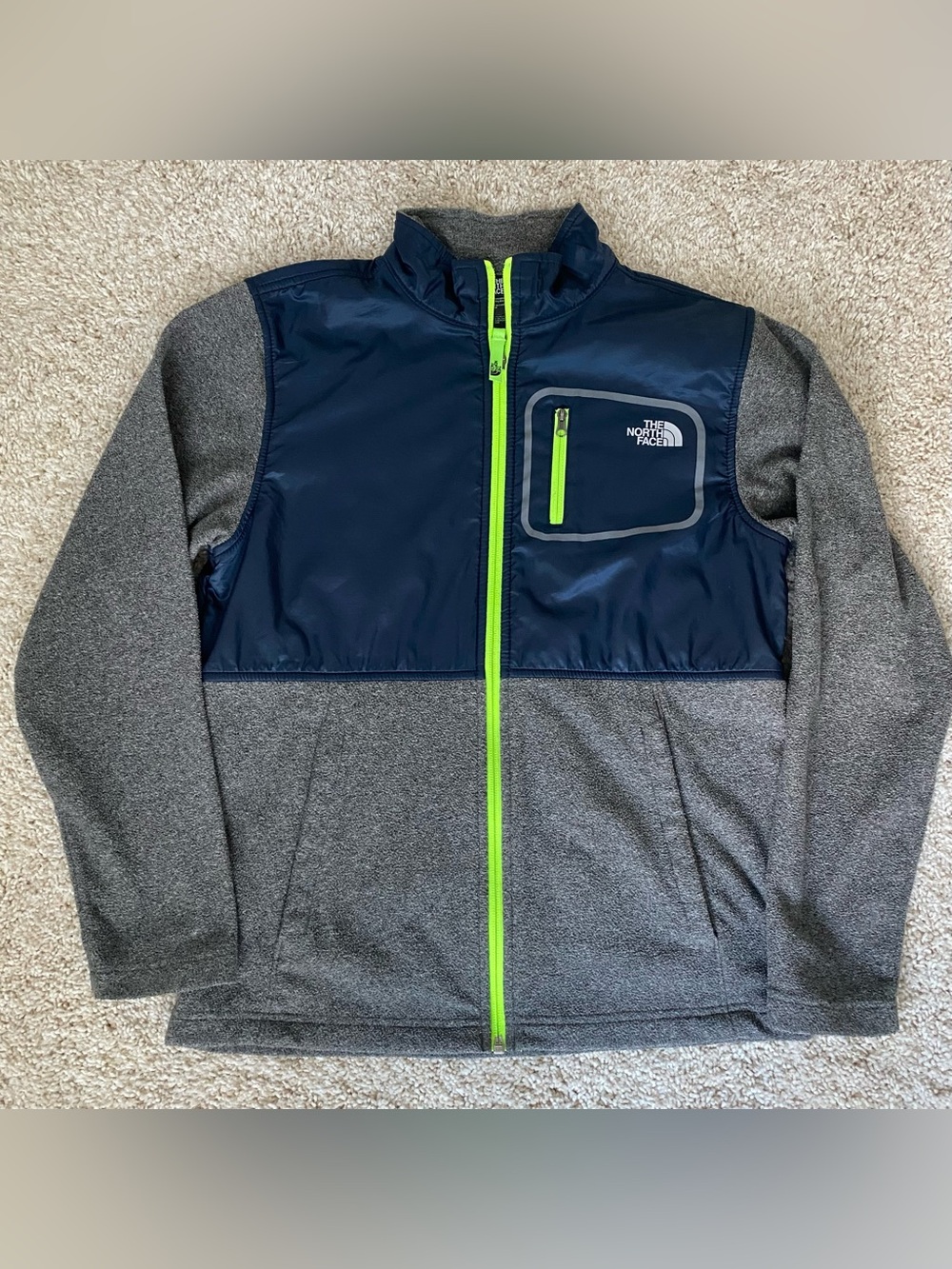 The North Face Navy & Gray Fleece Jacket